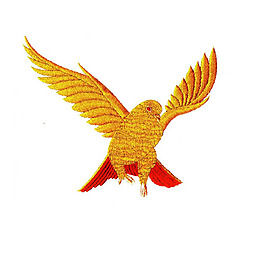 繡花 動(dòng)物 鳥(niǎo)類 色彩 黃色 免費(fèi)素材