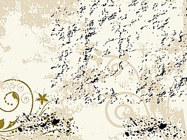 花的垃圾背景矢量插畫