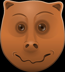 卡通動物頭