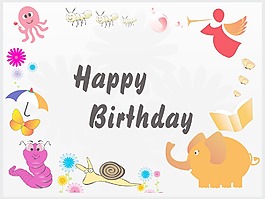 生日快樂裝修的孩子