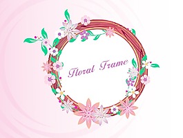 創造性的花卉圖案的框架