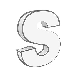 復(fù)古的3D字母的文本向量