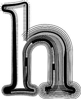 字體說明字母H