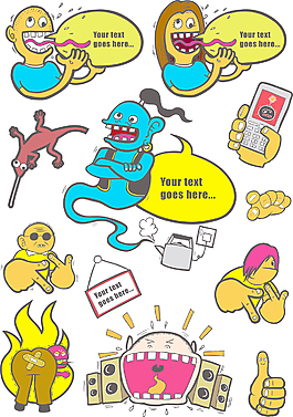 时髦的插图集