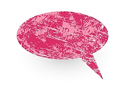 生銹的談話氣泡矢量插畫