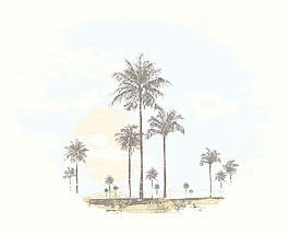 垃圾夏季背景矢量插畫(huà)