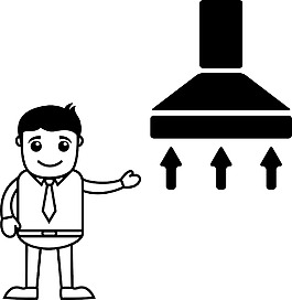 煙囪處特征矢量插畫