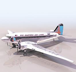 DC3 飛機(jī)模型013