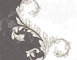 畫花卉背景矢量插畫