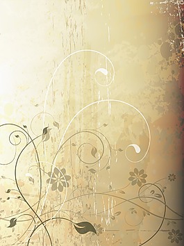 畫(huà)花卉背景矢量插畫(huà)