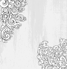 畫(huà)花卉背景矢量插畫(huà)