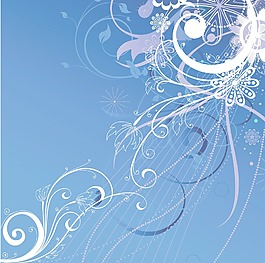 摘要花卉背景矢量