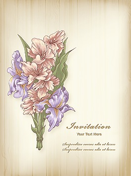 花卉背景矢量插畫