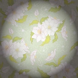 五顏六色的花卉圖案矢量
