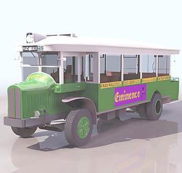 RTN6C 老式公交車模型09