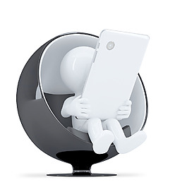 人片computersitting在現(xiàn)代圓椅