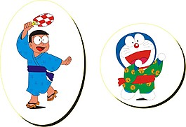 哆啦和大雄