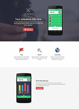 bootstrap3單頁(yè)模版