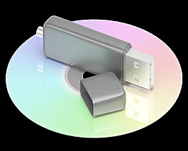 USB和dvd便攜式存儲內(nèi)存顯示