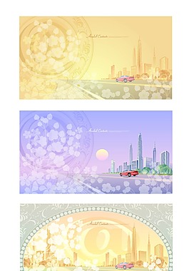 夕陽(yáng)下的城市