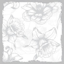 畫花卉背景矢量插畫