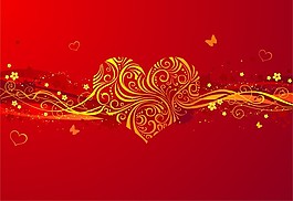 紅色背景矢量素材