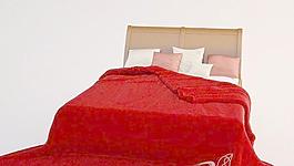 Bed Red Classic 紅色毯 床