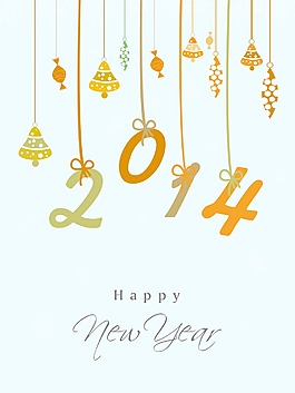 2014新年快樂的慶祝活動背景