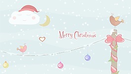 向量的圣誕賀卡