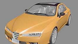 阿爾法-羅米歐Alfa Romeo Brera 次世代游戲模型