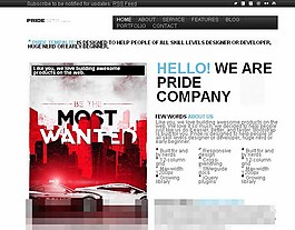 素材設(shè)計HTML5模板