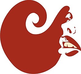 印花矢量圖 人物 色彩 女人 白色 免費素材