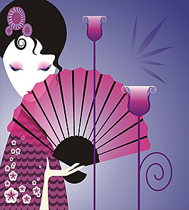 位圖 人物 女人 色彩 紫色 免費素材