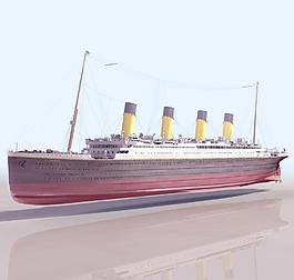 TITANIC 船模型018