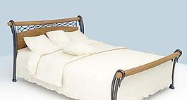 Alf Group La Fenice Bed 高精細建模的床