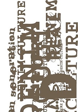 印花矢量圖 文字 色彩 英文 黑白色 免費素材