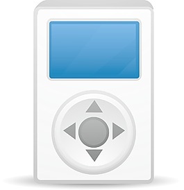 iPod的藍色Lite媒體圖標