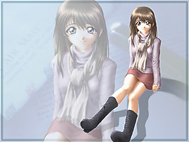 位圖 人物 卡通人物 少女 色彩 免費素材