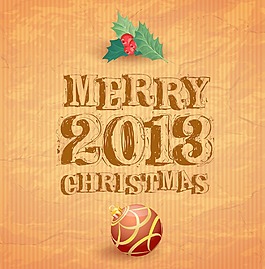 圣誕節(jié)和新年賀卡模板矢量