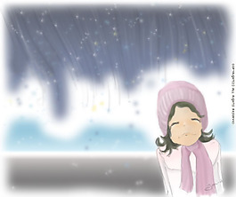位圖 人物 少女 色彩 藍色 免費素材