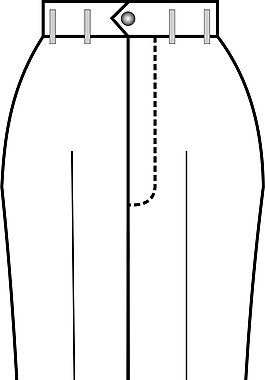 西褲原樣制圖