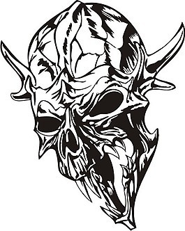 印花矢量圖 動(dòng)物 靈異 骷髏 墳?zāi)?免費(fèi)素材