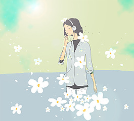 位圖 人物 女人 色彩 彩色 免費(fèi)素材