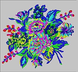 繡花 植物 花卉 免費(fèi)素材