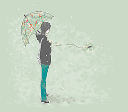 位圖 人物 女人 色彩 綠色 免費(fèi)素材