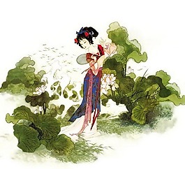 位圖 人物 女人 花 免費(fèi)素材