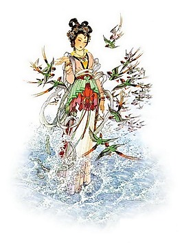 位圖 人物 女人 動物 鳥 免費(fèi)素材