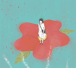 位圖 人物 女人 色彩 紅色 免費(fèi)素材