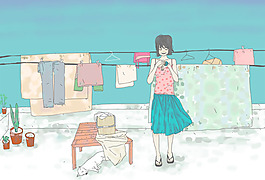 位圖 人物 女人 花 免費(fèi)素材