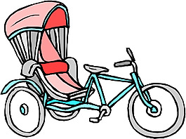 印花矢量圖 三輪車(chē) 交通工具 色彩 灰色 免費(fèi)素材